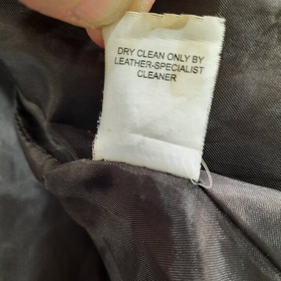 Vtg 90s structured brown leather jacket - Tudor Court brand - Picture 9 of 15